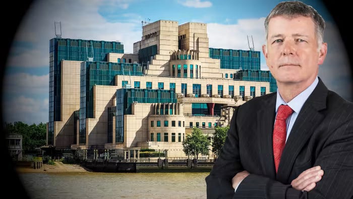 Richard Moore, the head of MI6, who is also known by the codeword 'C',