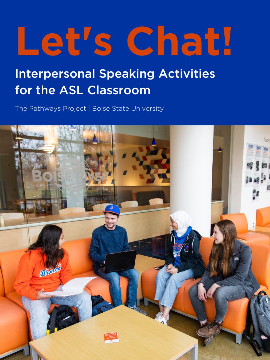 Cover of Let's Chat ASL Pressbook