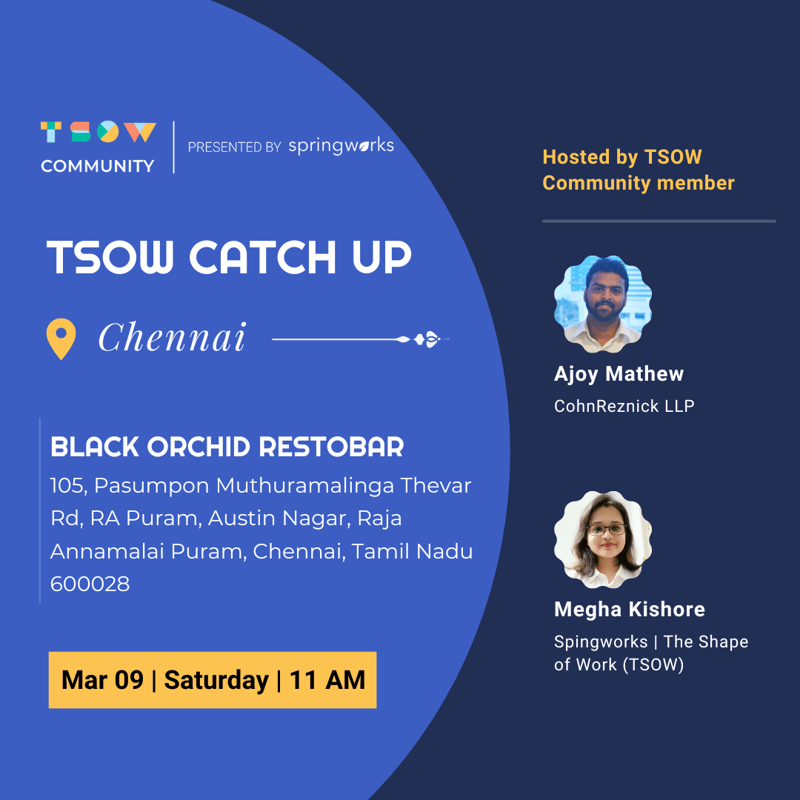 Cover Image for TSOW HR Meetup in Chennai