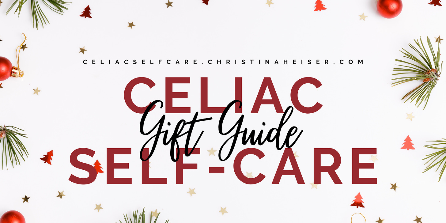 celiac self-care gift guide banner