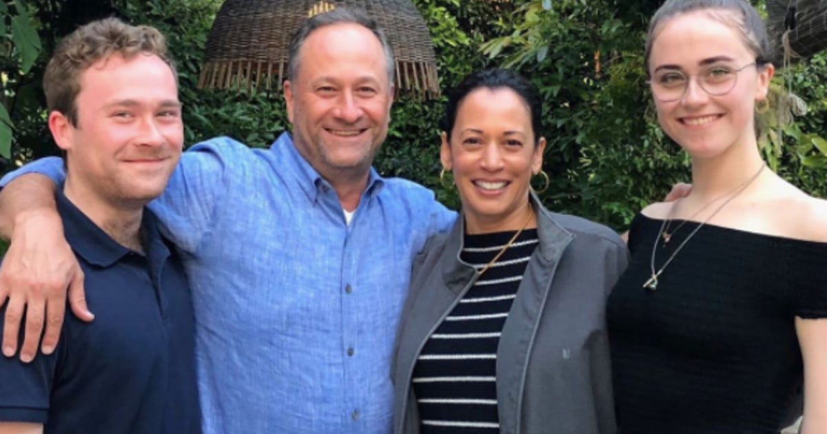 Kamala Harris with her family