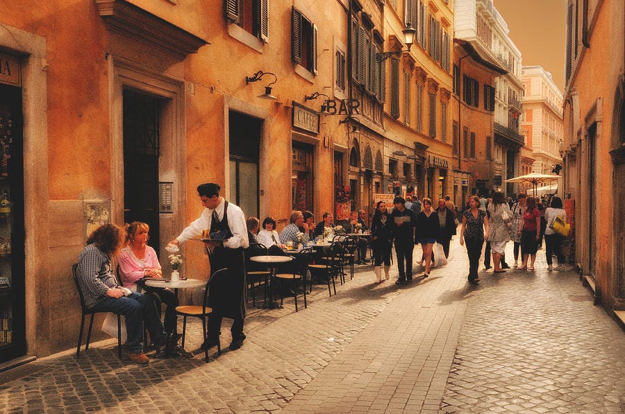 Rome Cafe by Howard Knauer