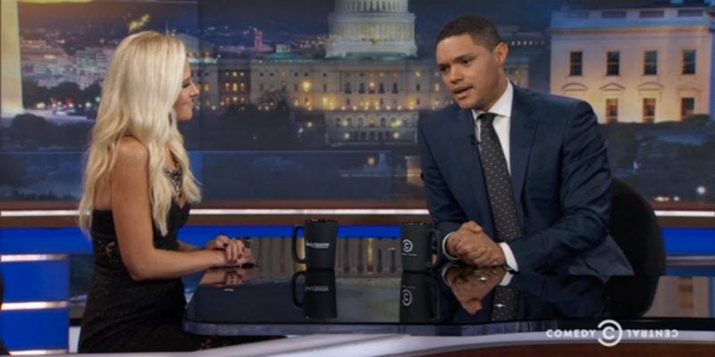 trevor noah proved worthy of daily show with tomi lahren interview 2016