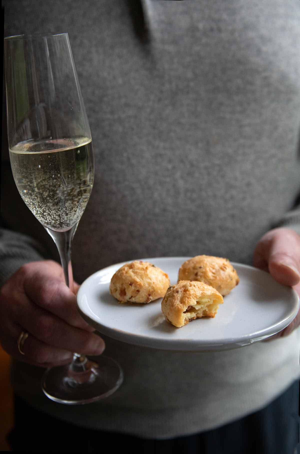 Prosciutto-Cheese Gougères