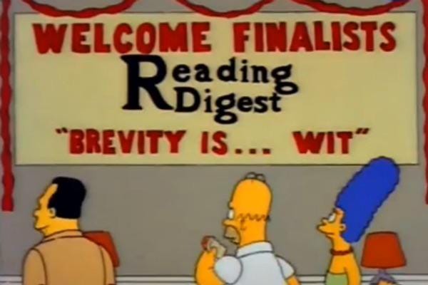 Brevity is.... Wit : r/TheSimpsons