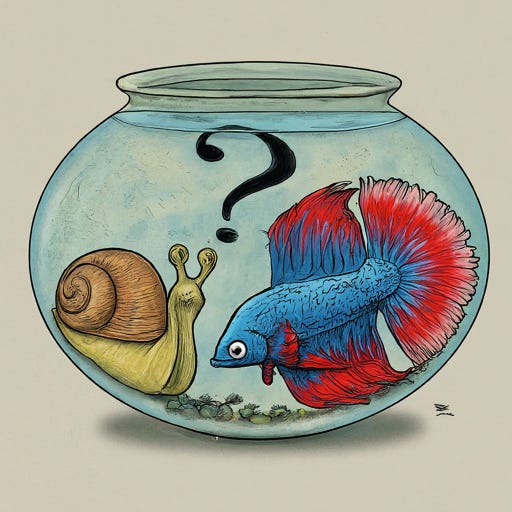 Gregory the Betta Fish by Google Bard