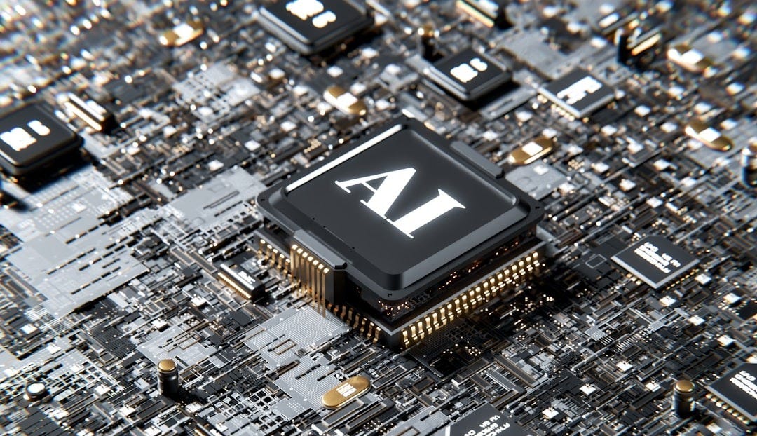 a computer chip with the letter a on top of it