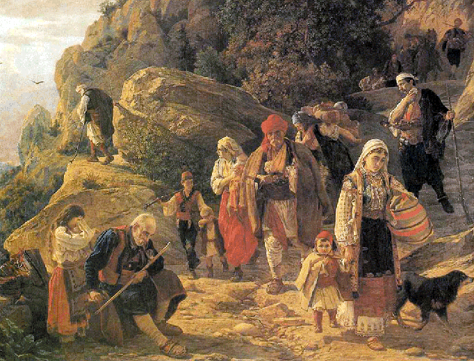 Uroš Predić, “Refugees from Herzegovina”, 1889