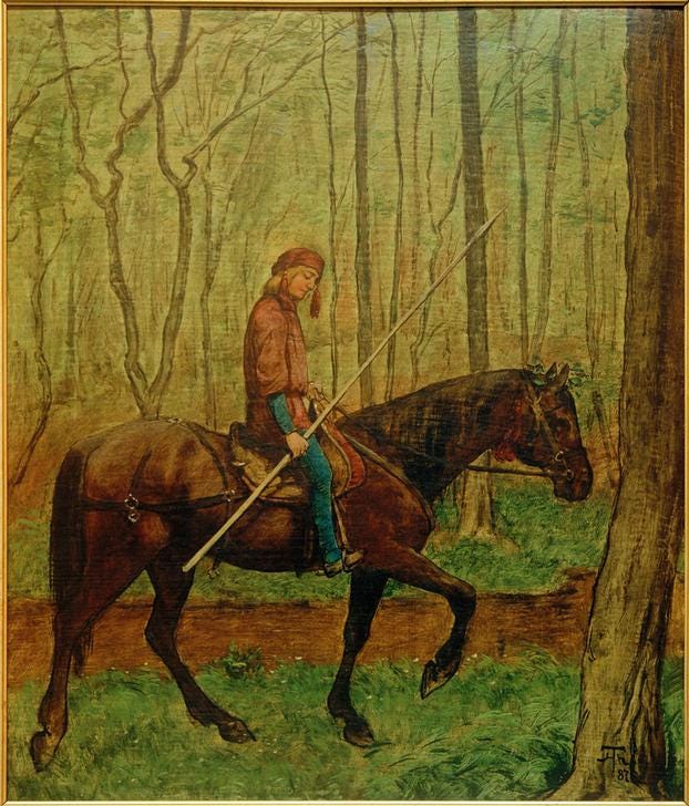 Parzival - Hans Thoma as art print or hand painted oil.