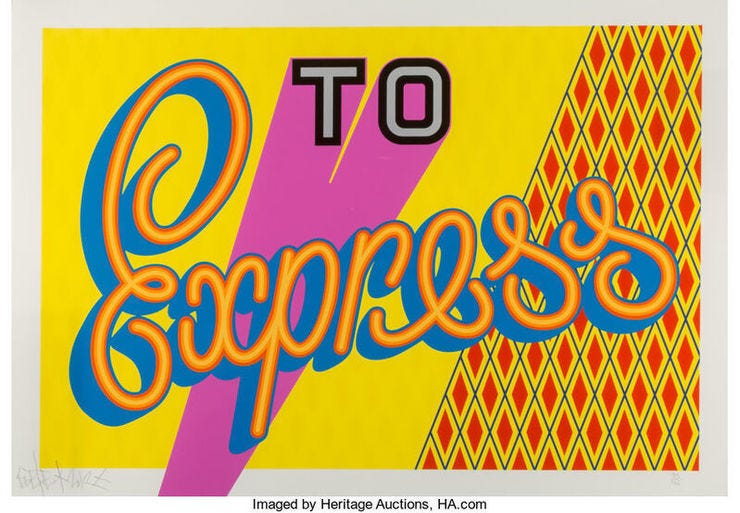 To Express by Ben Eine via Artsy