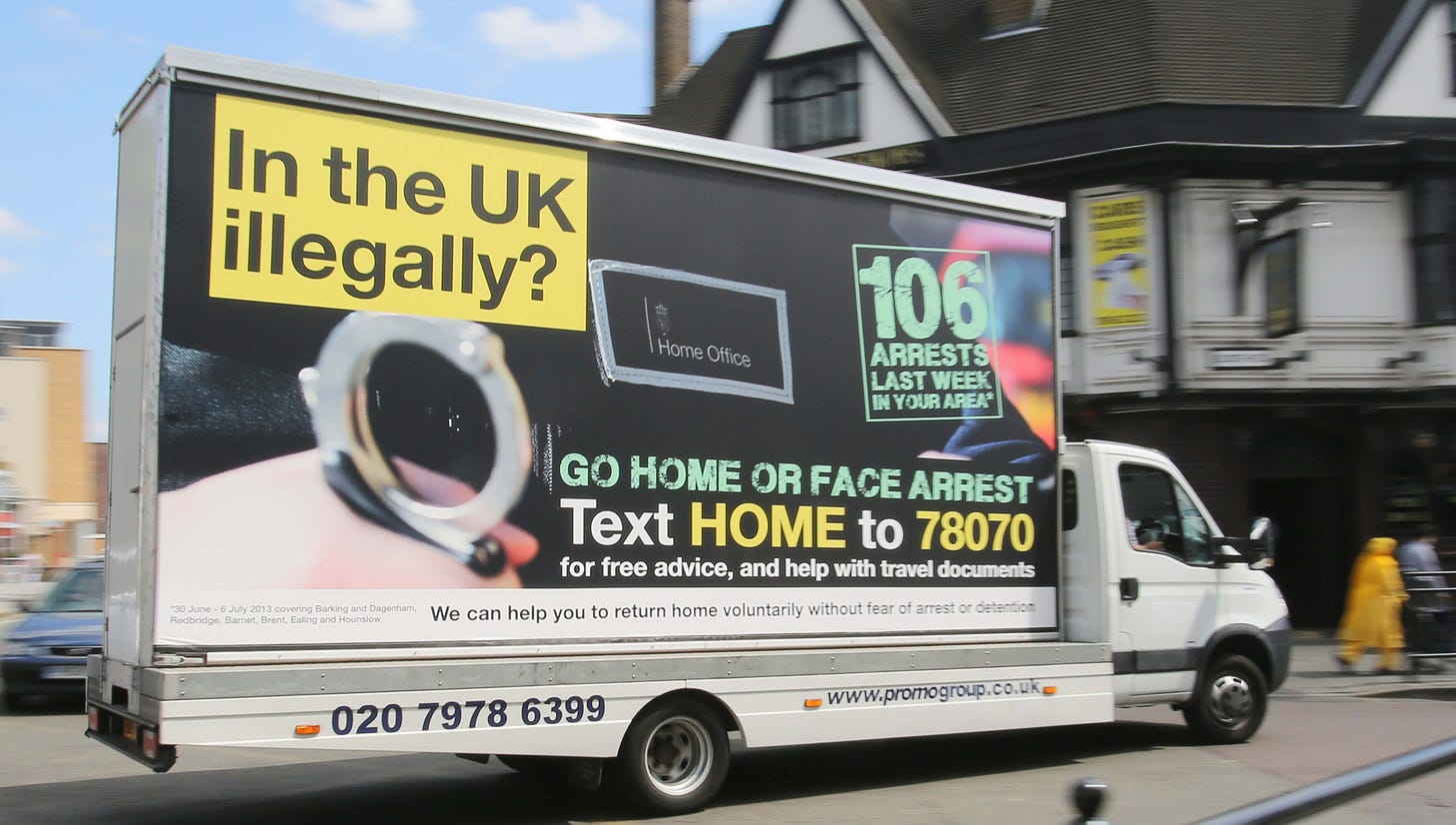 Theresa May's Go Home vans haven't been forgotten by Brits or lawmakers -  The Washington Post
