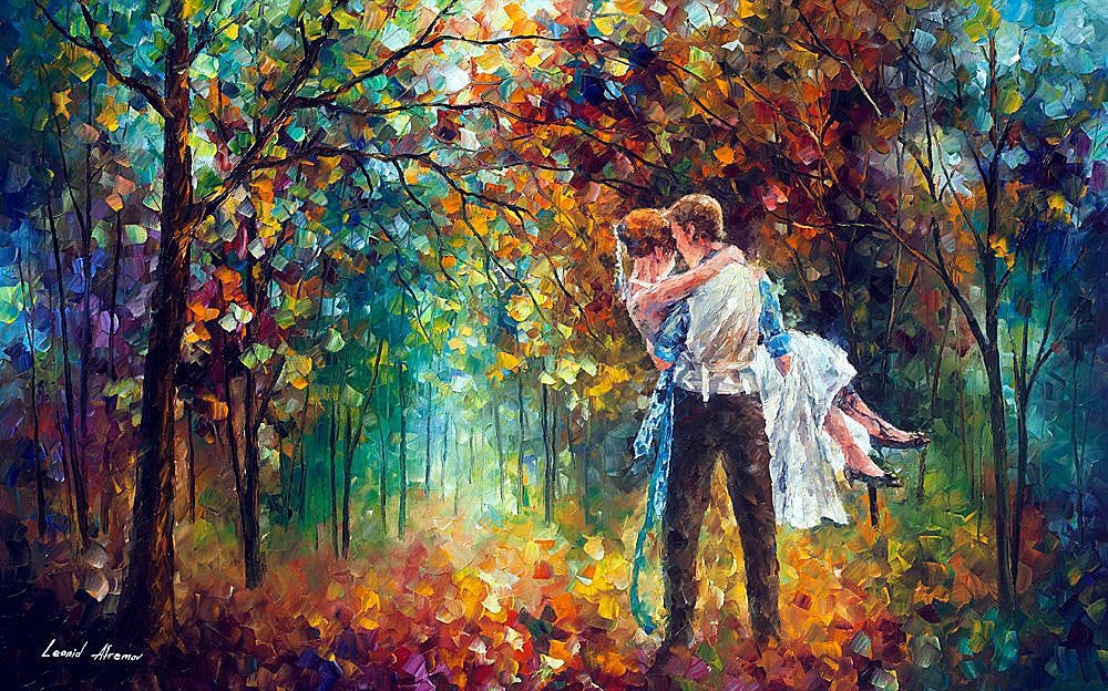 THE MOMENT OF LOVE | Love painting, Painting, Oil painting on canvas