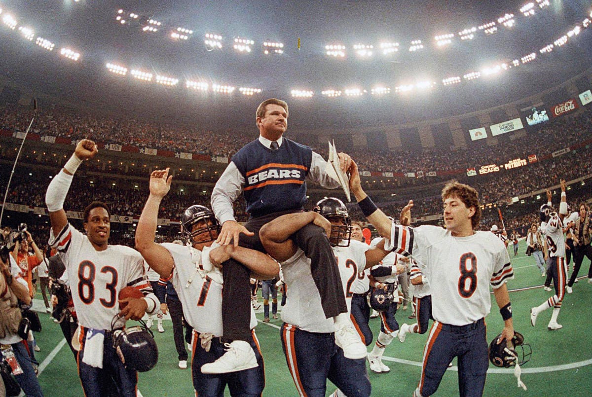The 1985 Bears reign supreme as our greatest NFL team ever - Yahoo Sports