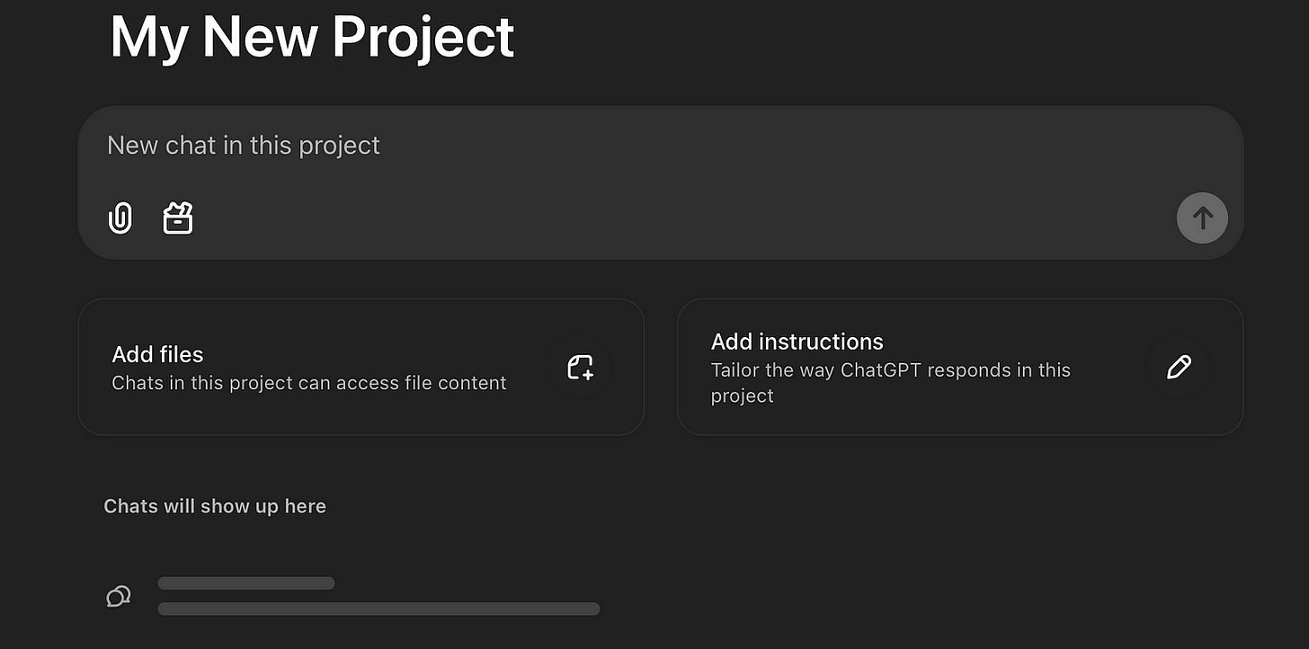 project functionality in chatgpt