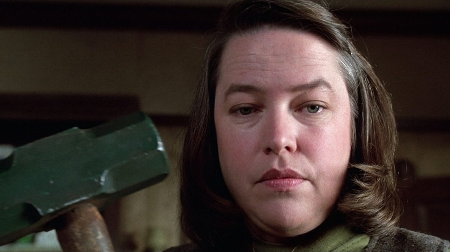 The Truth About Kathy Bates' Hobbling Scene In Misery