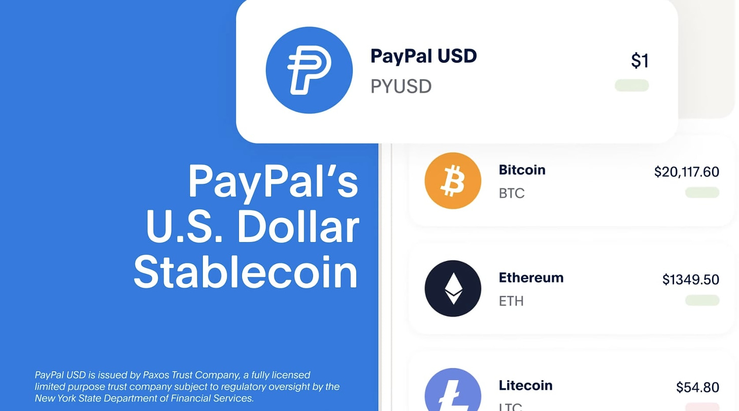PayPal launches PYUSD stablecoin for payments and transfers | TechCrunch