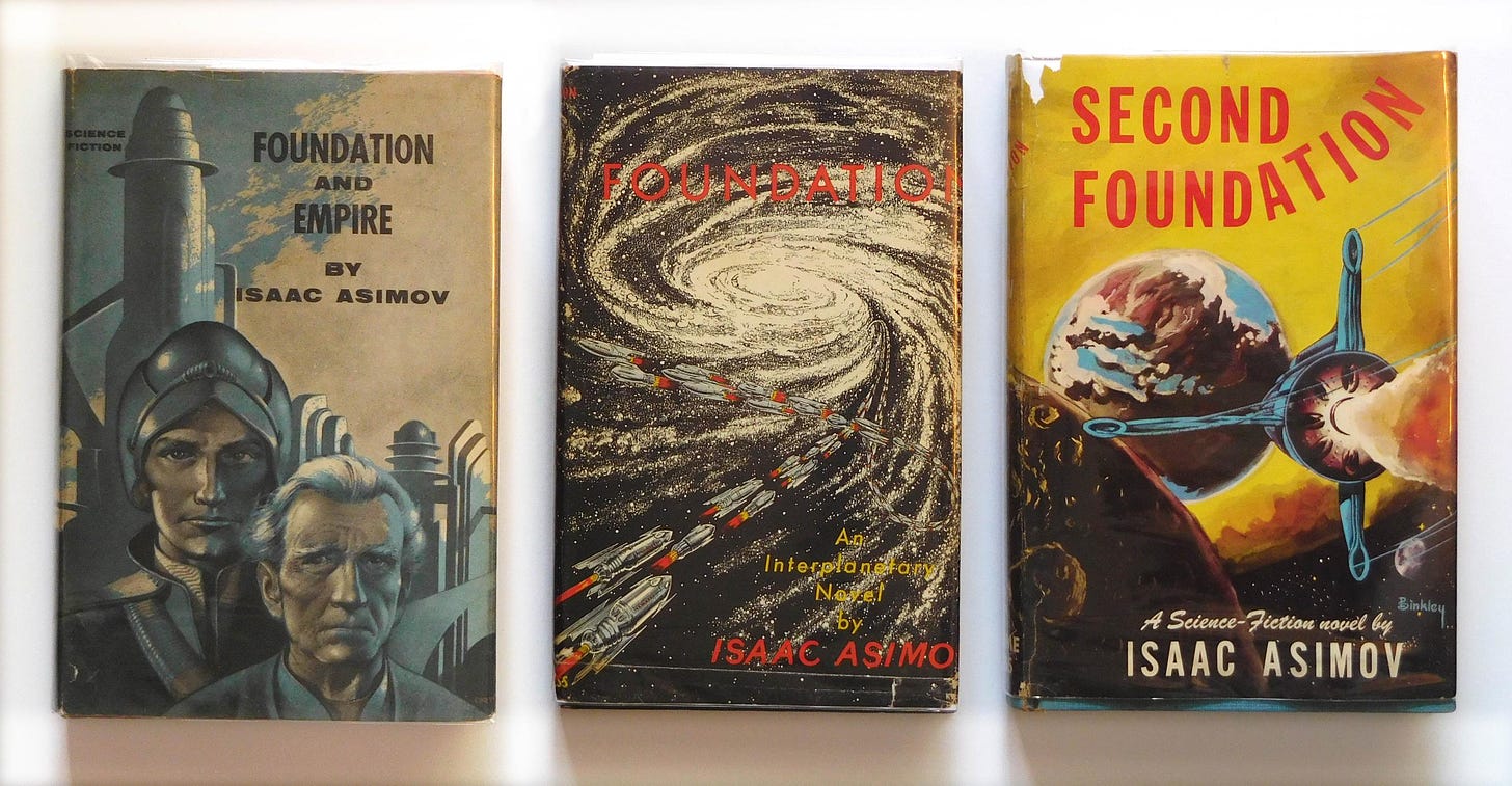 Foundation Trilogy SIGNED AND INSCRIBED BY AUTHOR ( Foundation, Foundation  and Empire, Second Foundation ) by Asimov, Isaac: Very Good Cloth (1951)  First Editions., SIGNED AND INSCRIBED BY AUTHOR | Dale Steffey Books, ABAA,  ILAB