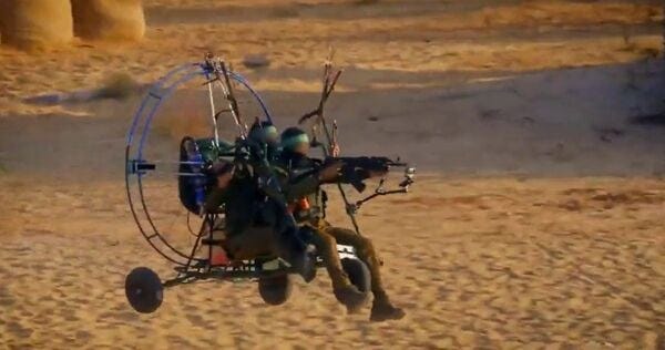 Hamas uses paragliders to breach Israeli border