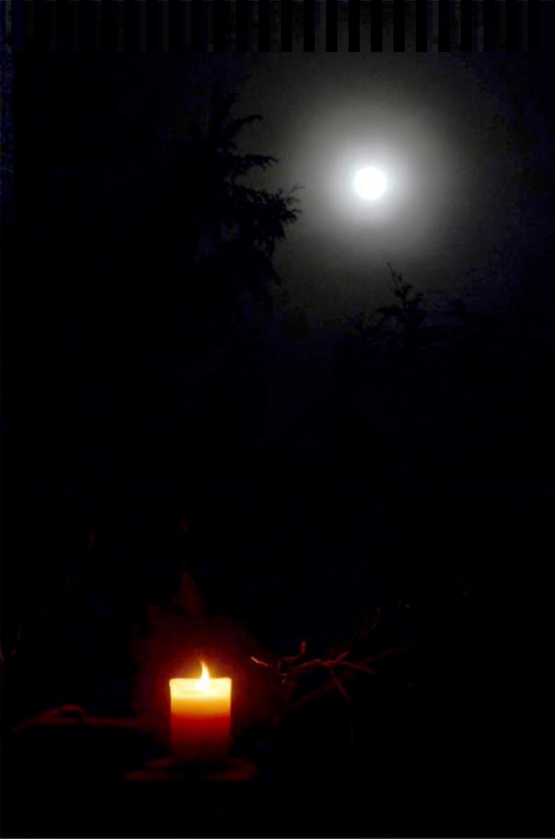 Full Moon & Candle