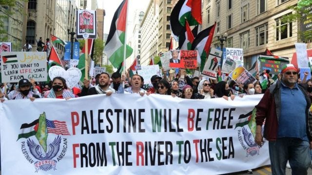 Israeli–Palestinian conflict: Photos of pro-Palestine protest across di  world against Israel bomb attacks - BBC News Pidgin