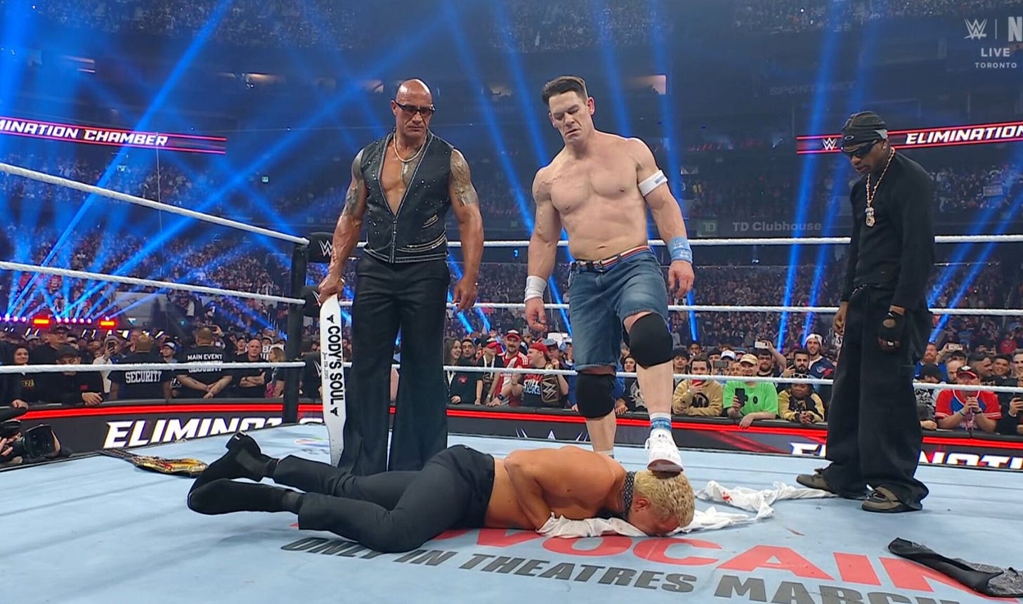 WWE Elimination Chamber 2025: John Cena turns heel & aligns with The Rock WWE Elimination Chamber 2025: John Cena turns heel & aligns with The Rock