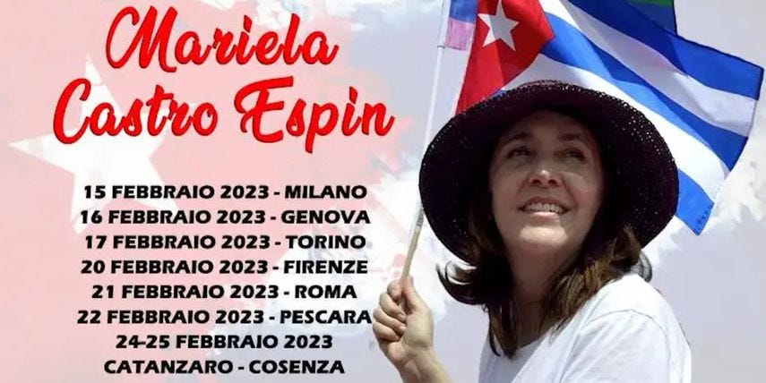 Programa de Mariela Castro Espín en Italia.