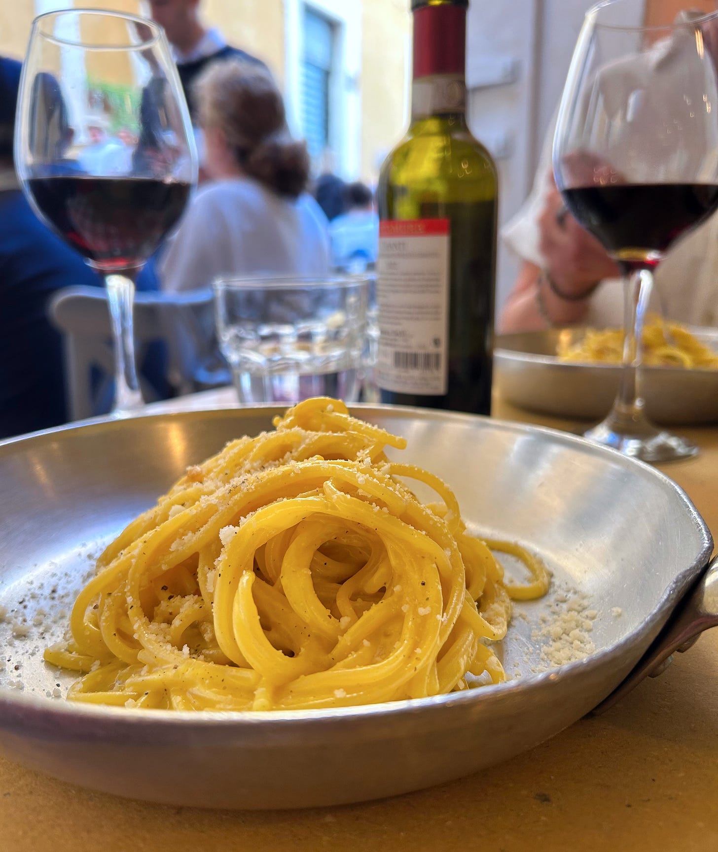 pasta carbonara in Italy