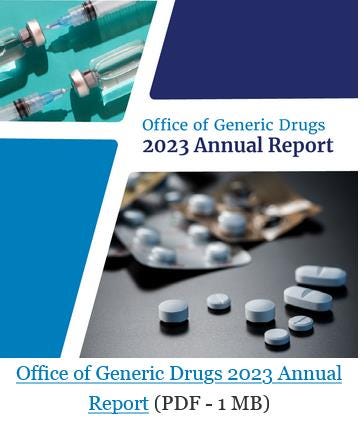 FDA Office of Generic Drugs 2023 Annual Report