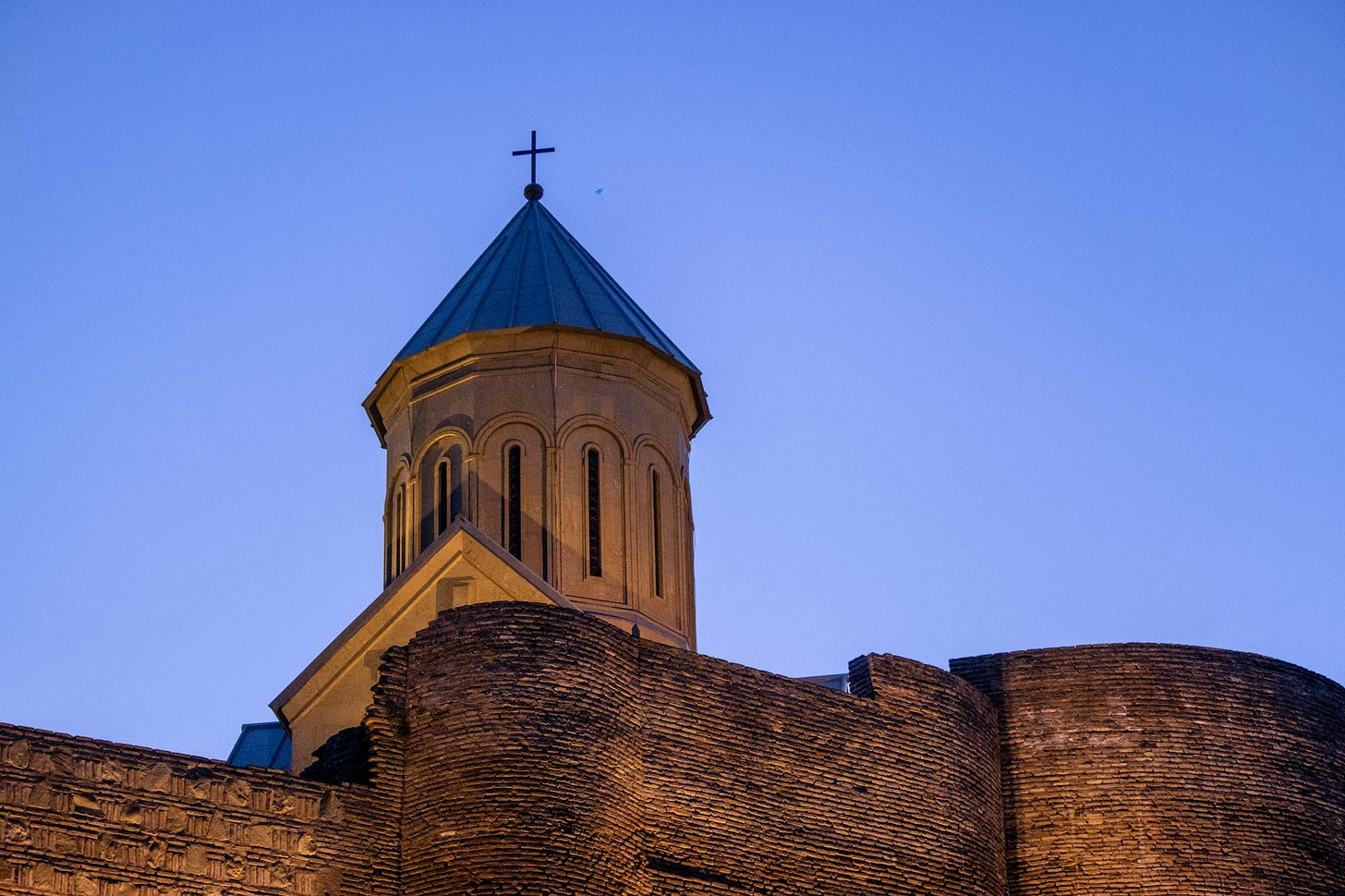 low angle photo of church