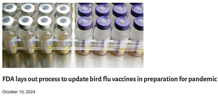 fda bird flu vaccine