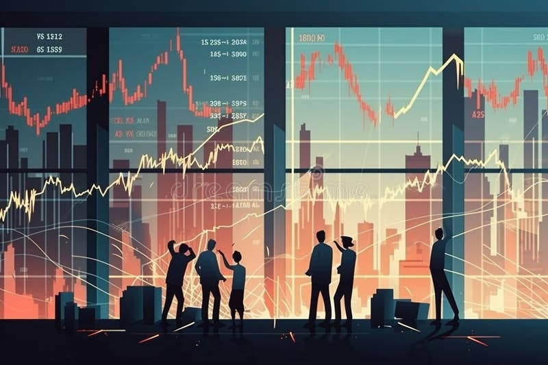 Economic Recession Concept with Stock Market Crash and Pain in the Markets.Ai Generated ( Not ...