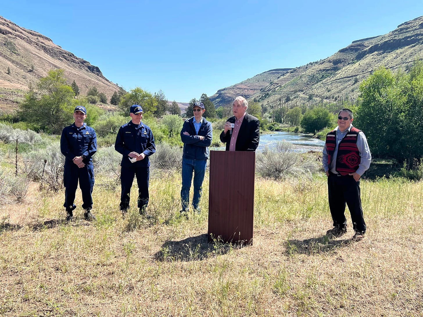Senators Merkley and Wyden joined leaders from the Confederated Tribes of Warm Springs, EPA, IHS, and other federal partners to celebrate a combined $28 million federal investment to build a new water treatment facility that will better serve the Warm Springs community.
