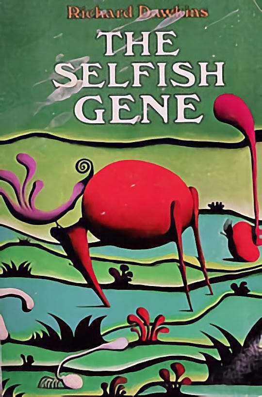 Cover art from Richard Dawkins' The Selfish Gene