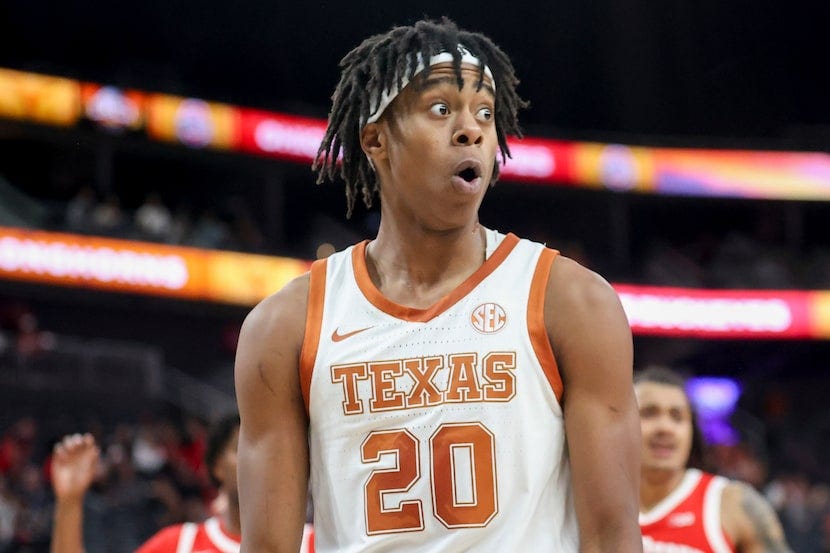 Big night from Texas freshman Tre Johnson leads Longhorns past Houston  Christian