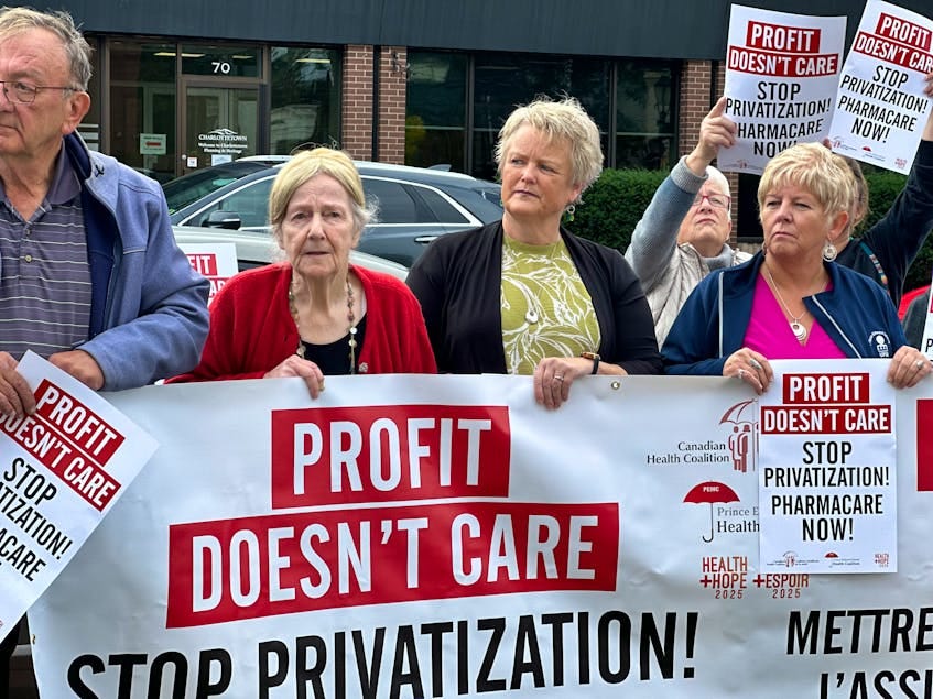 Rally in Charlottetown calls for universal pharmacare and an end to health  care privatization | SaltWire