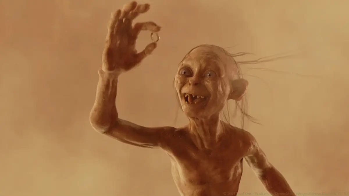 Gollum with ring