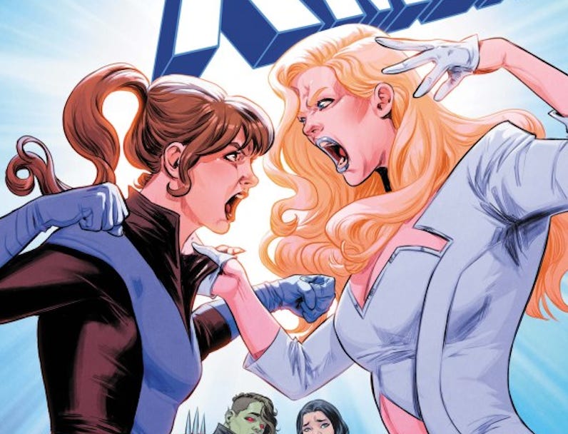 Emma Frost and Kitty Pryde