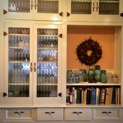 Built-in gracing the kitchen of the old farmhouse