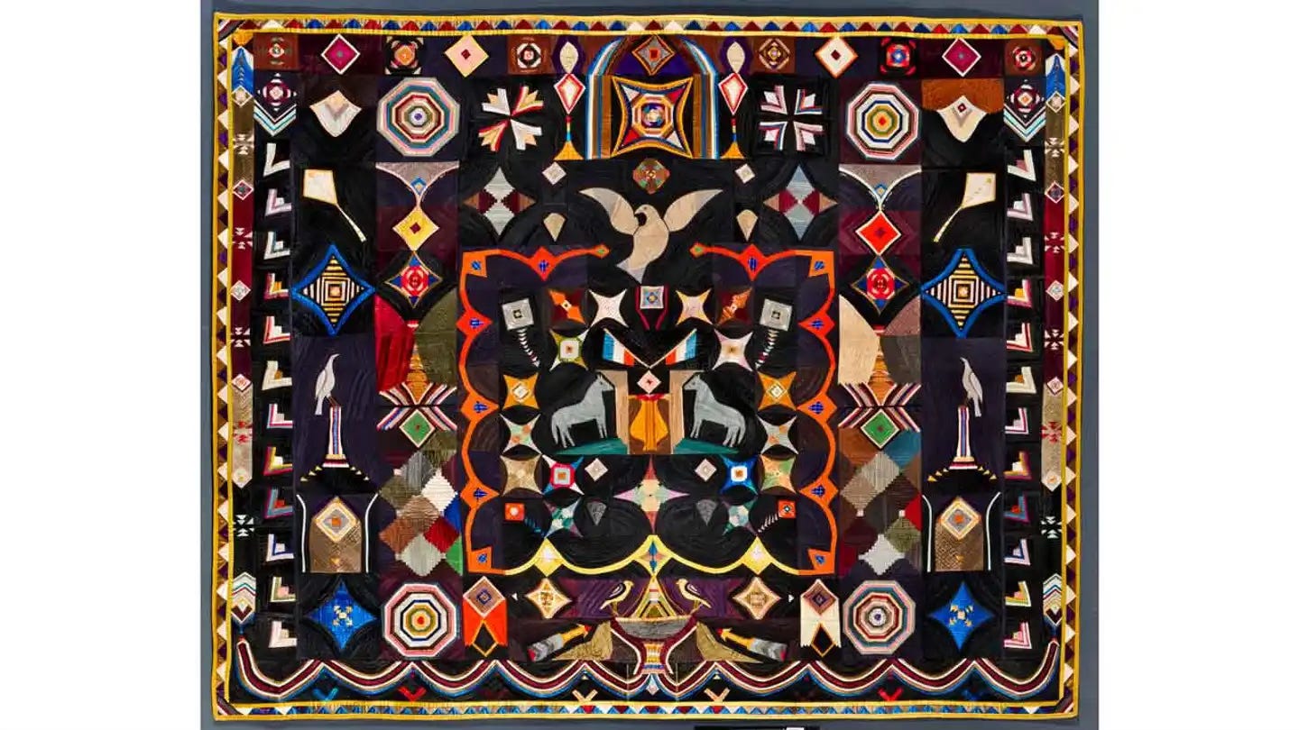 New York City's American Folk Art Museum is hosting quilt exhibit