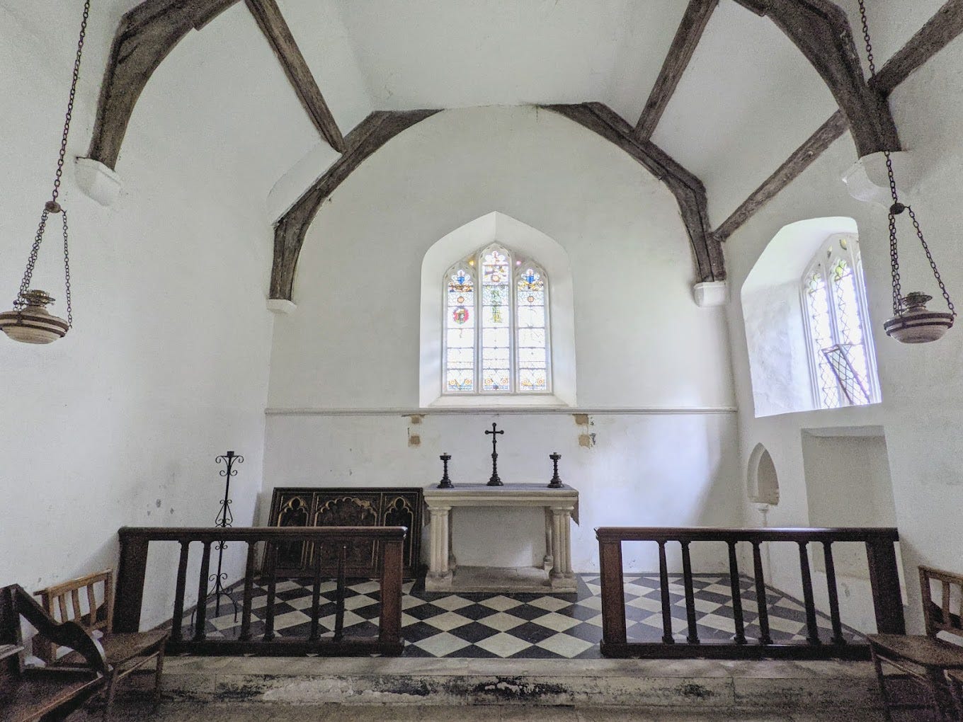 Inside St Margaret’s Church in Binsey, UK. Photo from Google maps.