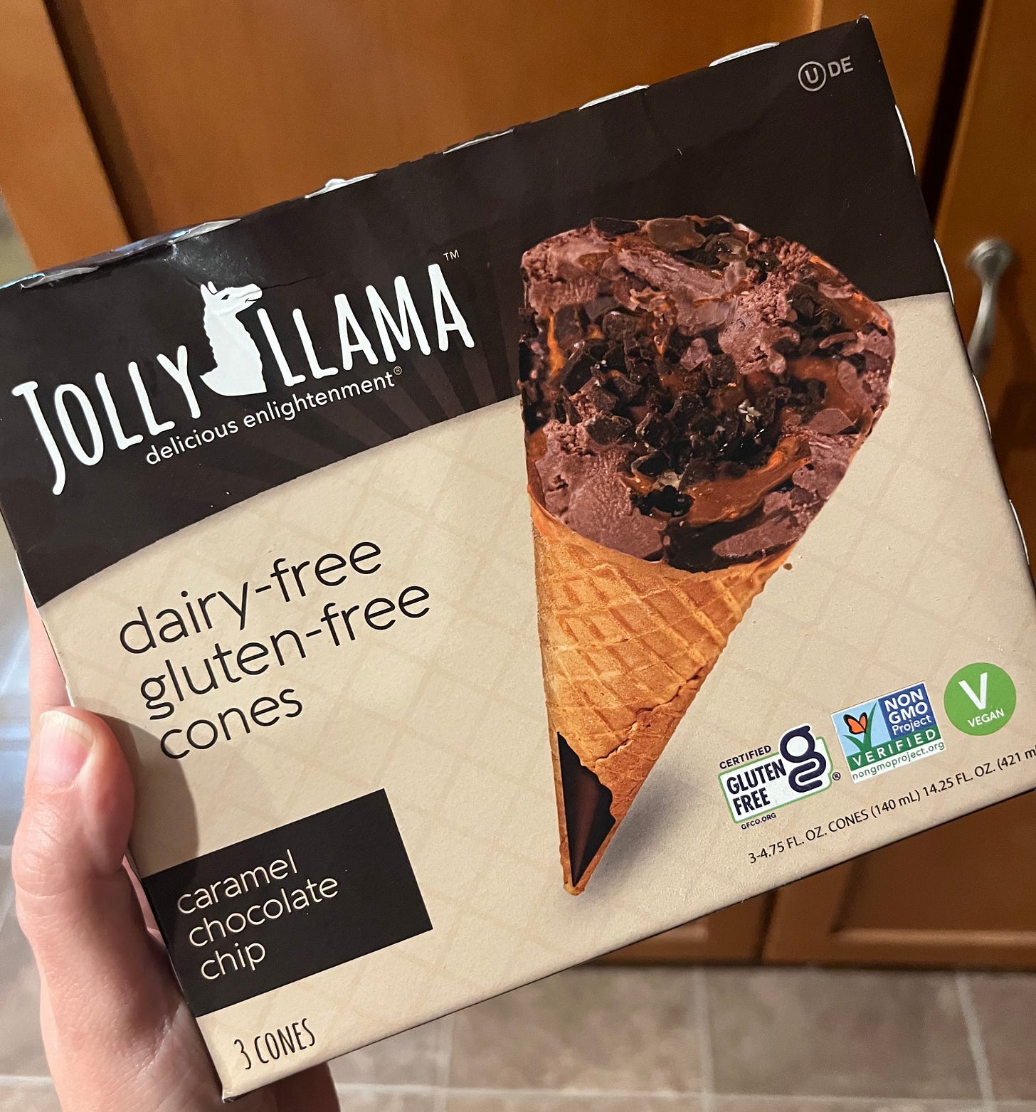 jolly llama ice cream cone