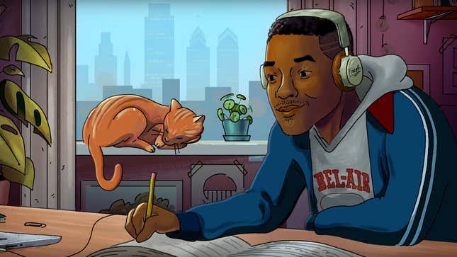 Image for article titled Will Smith joins the lo-fi hip hop beats movement by sharing his own chill-out video