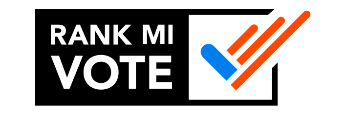 The Rank MI Vote logo.