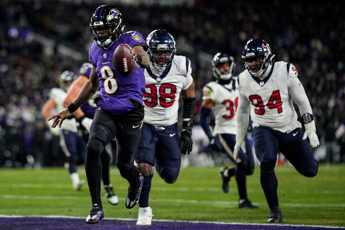 Lamar Jackson sends Baltimore Ravens one step from Super Bowl | The  Independent