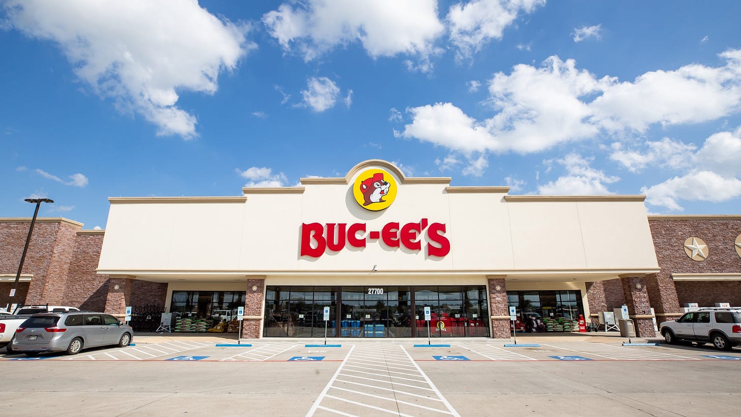 Buc-ee's ranked as the nation's second favorite gas station chain, survey  says