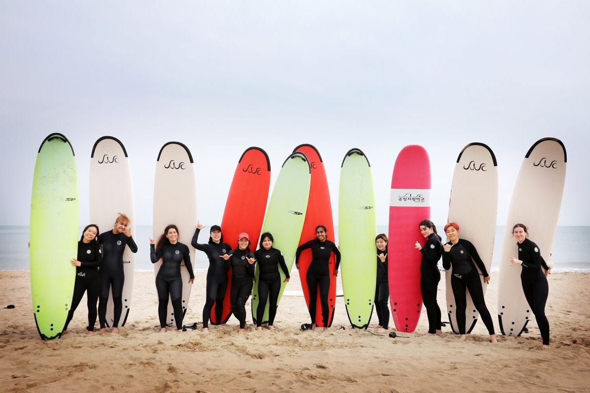 NomadHer Busan Surf Camp For Female Travelers — NomadHer
