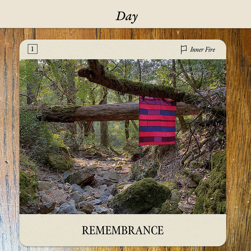 Flag Oracle card Remembrance