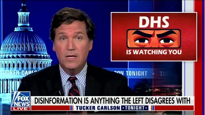 Fox News Hosts Tucker Carlson, Sean Hannity Rage Against New Government  Disinformation Board