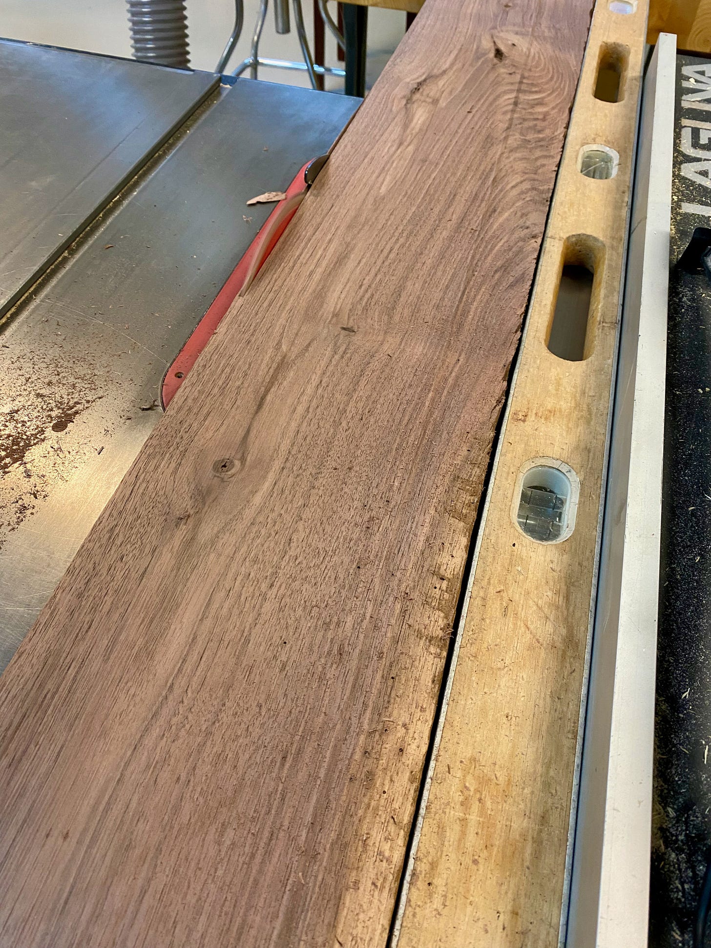 Jointing on the table saw