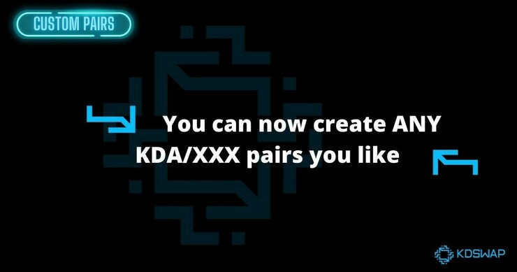 Custom pairs now available on KDSwap!